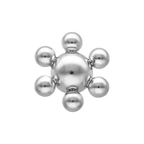 Terminale Spaceship in acciaio per filetto esterno