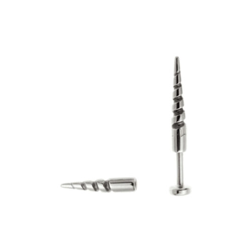 Terminale Unicorno in acciaio per filetto esterno