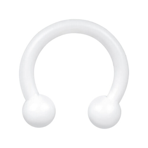 Barbell circolare in bioplast bianco
