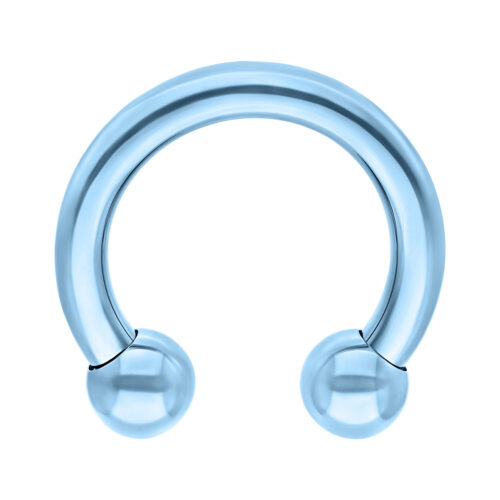 barbell circolare anodizzato in titanio