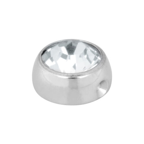 Sfera Clip-In piatta cristallo in titanio