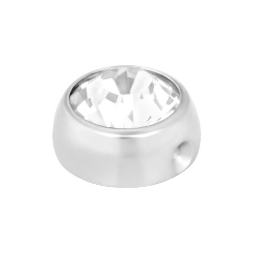 Sfera Clip-In piatta cristallo in titanio