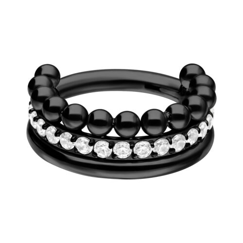 Clicker Triple Bubble Crystal in Titanio