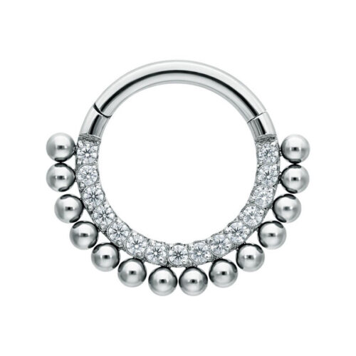 Septum Clicker Little Balls Cristalli Titanio