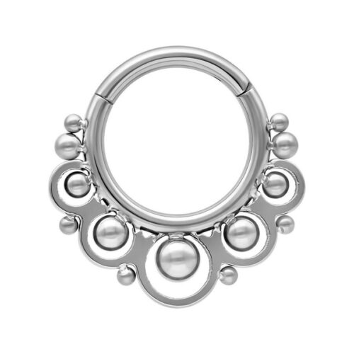 Anello Clicker Temple titanio