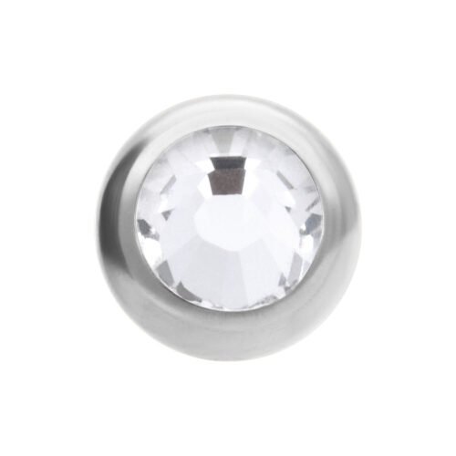 Sfera cristallo in titanio per filetto esterno